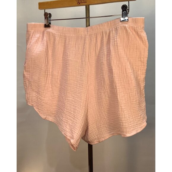 Womens XL Cotton Gauze Button-Down Shirt & Short Loungewear Casual JASON WU - Picture 11 of 13